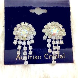 Austrian Crystal Pierced Earrings